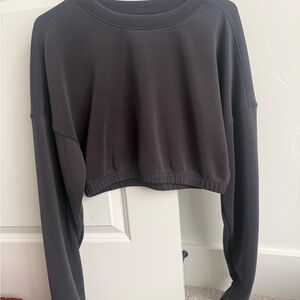 ** BuffBunny Black Long Sleeve Crop Sweater *MATCHING SET*